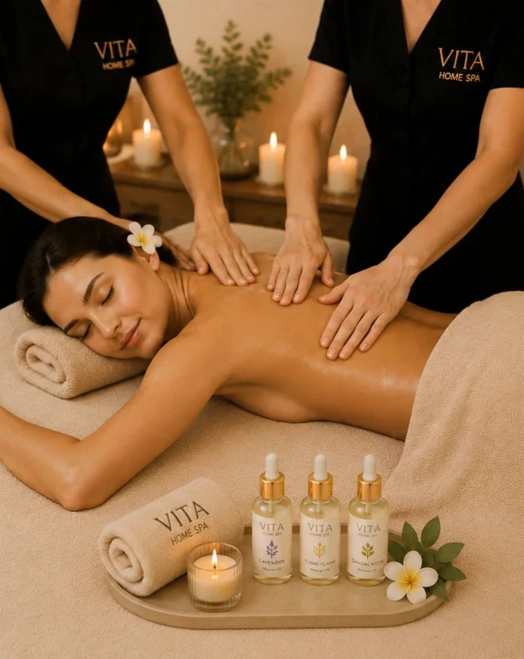 Vita Four-Hand Massage at home in Dubai