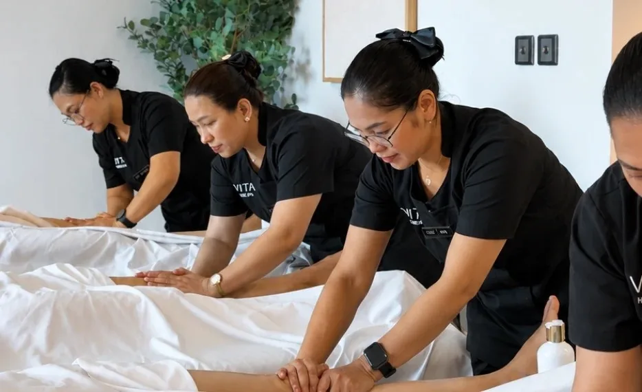 Vita Home Spa professional massage therapists in Dubai